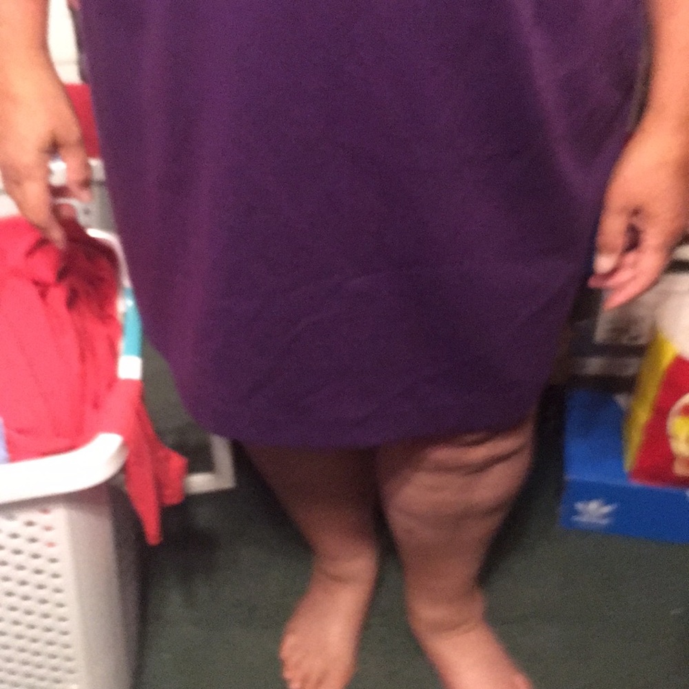 Nwt sz 24 Tahari purple dress FINAL SALE - Picture 7 of 7